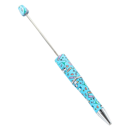 DIY Nurses Festival Multicolor Plastic Printed Beadable Ballpoint Pen 5