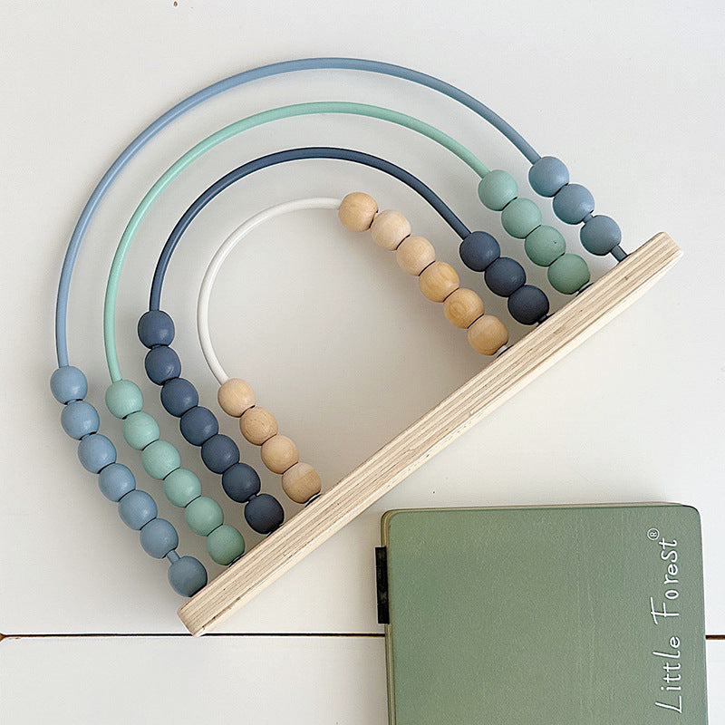 Wooden Bead Maze Mathematical Calculation Frame Educational Toy 4