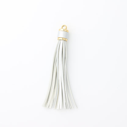 PU Leather Tassel Keychain with Buckle Charm for Women 19