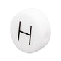 20pcs 12mm Silicone Letter Beads Alphabet Flat Round Single Letter 12