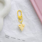 Cheese Slice Resin Keychain Cute Food Charm 2