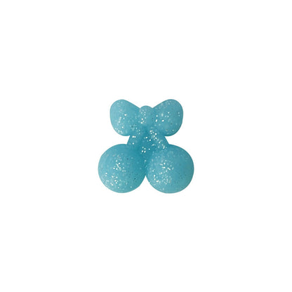 20Pcs Silicone 3D Focal Beads Cherry Glitter Solid Glow In The Dark 14