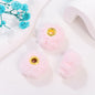 50pcs 20mm Fuzzy Abacus Large Hole Spacer Beads Imitation Rabbit Hair 14