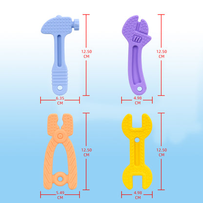 Silicone Tool Set Baby Teething Toy for Infant 4