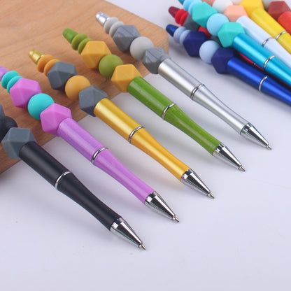 Colored Silicone Beaded Pens Handmade Office School Supplies Set 2