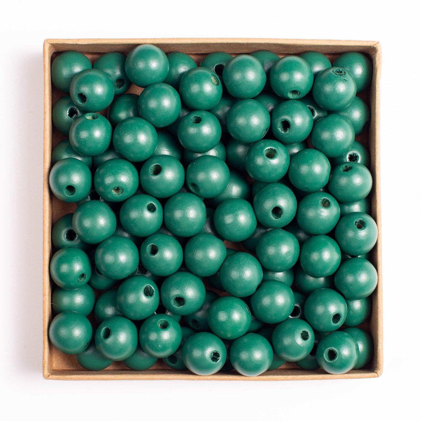 50pcs 16mm Colored Round Wooden Beads Jewelry Making DIY Craft 17