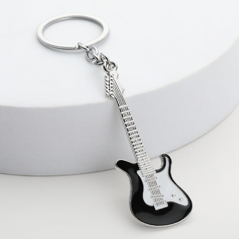 Metal Guitar Keychain Zinc Alloy Music Charm Accessory 8