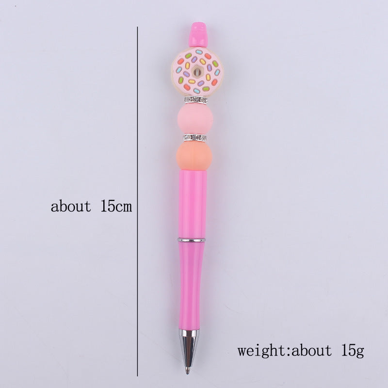 Fruit Silicone Beaded Pens Ballpoint Pens Handmade Office School Supplies 5