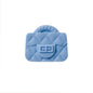 10pcs Silicone Focal Beads Bag Design Quilted Texture 25