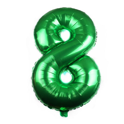 Medium Number Foil Balloons 32 Inch Aluminum 5pcs 5