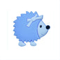 20pcs Silicone Focal Beads Hedgehog Side Profile with Bow 7