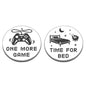 Go to Bed Decision Coin Stainless Steel Engraved Side 30mm