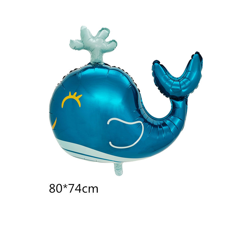 Marine Fish Foil Balloon Set Party Decoration 5pcs 26