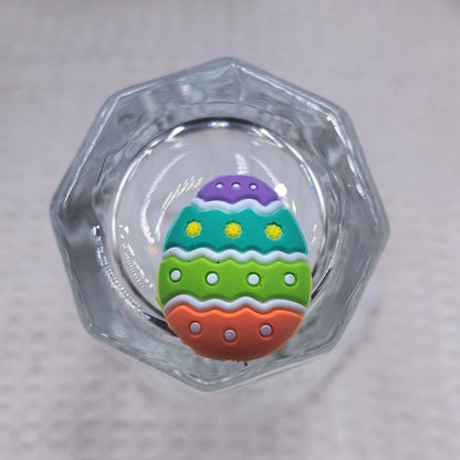 20Pcs Silicone 3D Focal Beads Easter Bunny Egg Holding Flower Crown 7