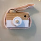 Wooden Pretend Play Camera Toy for Toddlers 8x9x3.5cm 6