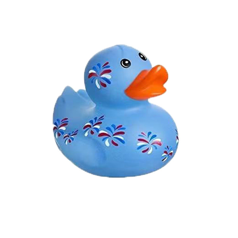 US Independence Day Vinyl Pinch Squeaks Rubber Duck Party Favor 100pcs 5