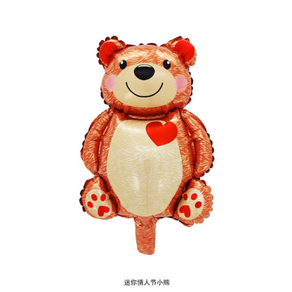 Mini Animal and Cartoon Foil Balloon Set Party Decoration 5pcs 2