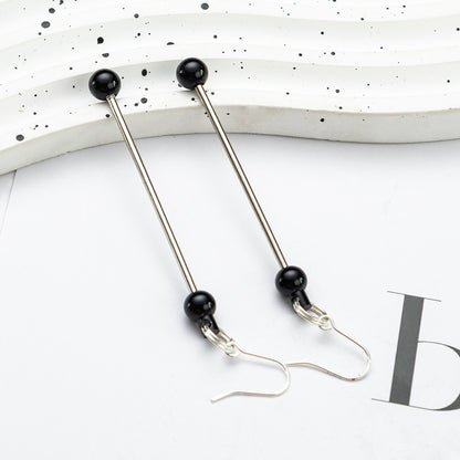 Beadable Earrings Metal DIY 7.8cm Length Craft Supplies 9