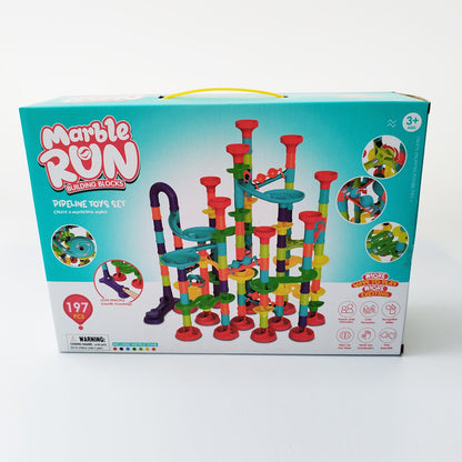 Plastic Marble Run Assembled Three-Dimensional Track Toy 24.5cm 16