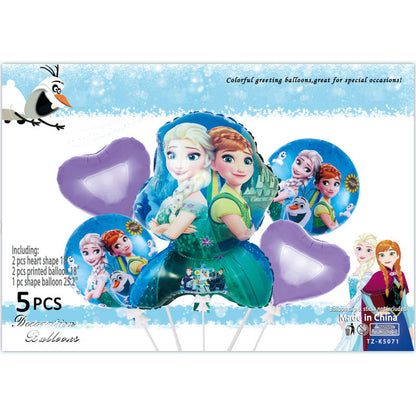 Cartoon Character Foil Balloon Set Kids Party Decoration 2 Sets