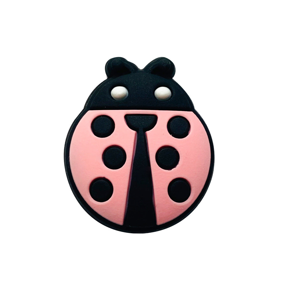 20pcs Silicone Focal Beads Beetle Front Facing Design 13