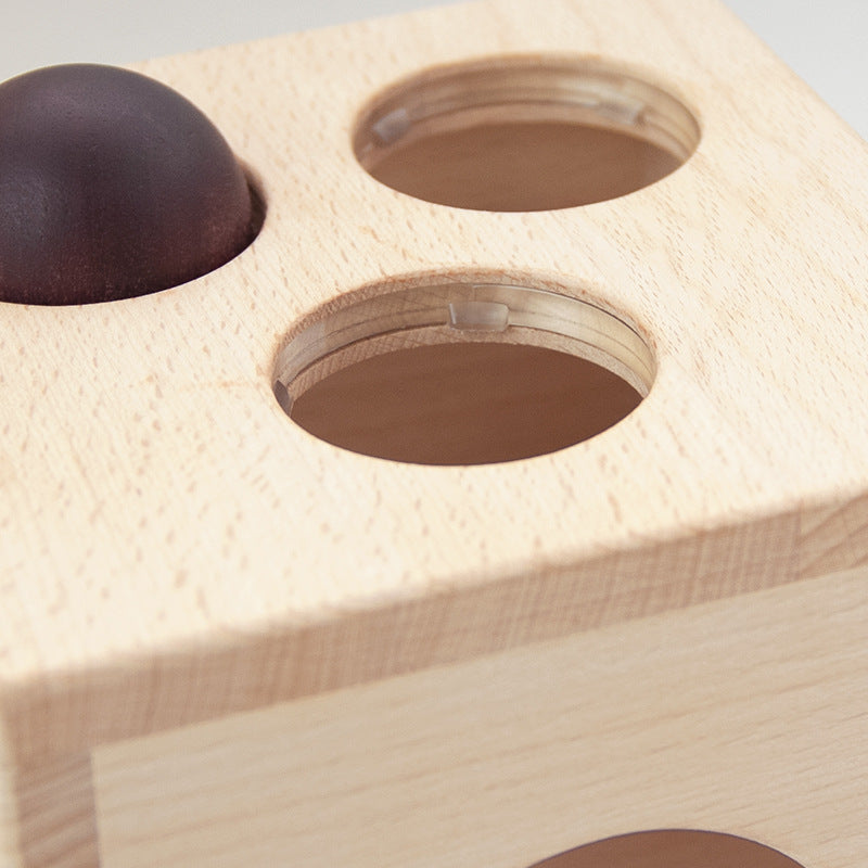 Wooden Knocking Table Montessori Toy for Toddlers 14cm 2