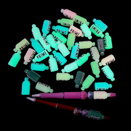 Silicone 3D Focal Beads Luminescent Energy Bottle Front Facing 4