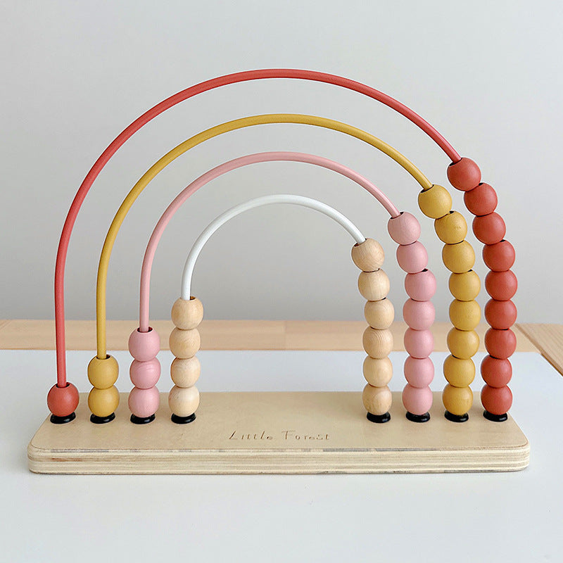 Wooden Bead Maze Mathematical Calculation Frame Educational Toy 2