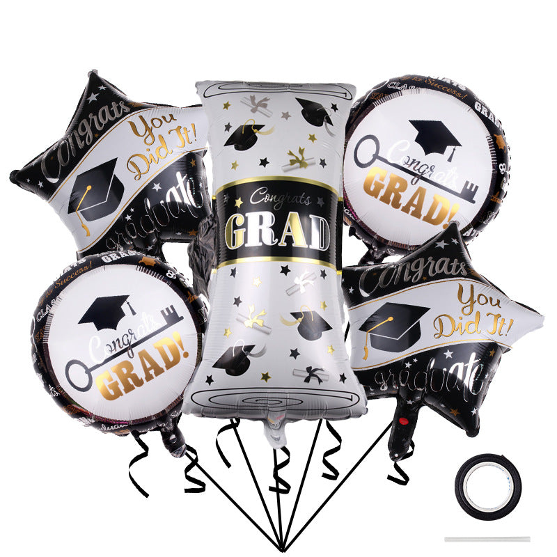 Graduation Foil Balloon Set Party Decoration 1Set 6