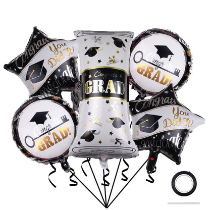 Graduation Foil Balloon Set Party Decoration 1Set 6