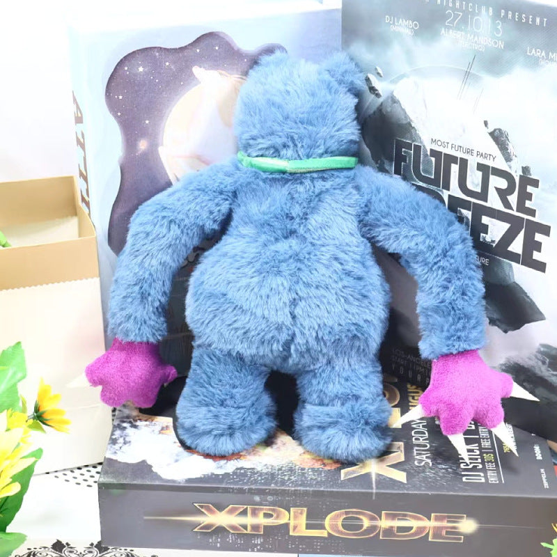 Purple Monster Plush Toy Soft Stuffed Doll with Long Arms 3
