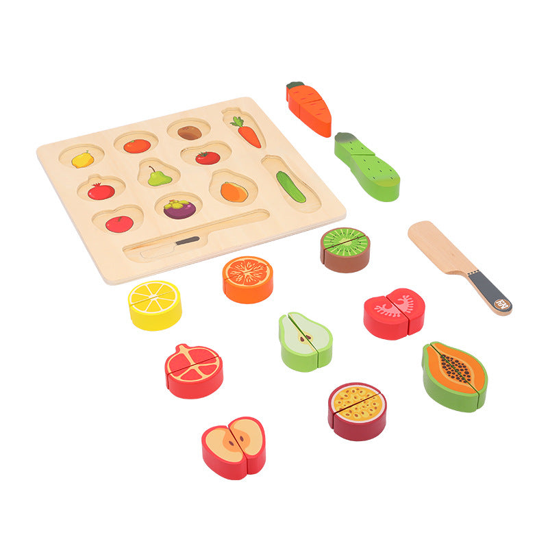 Wooden Montessori Toys Fruit Recognition Educational Sorting Toy