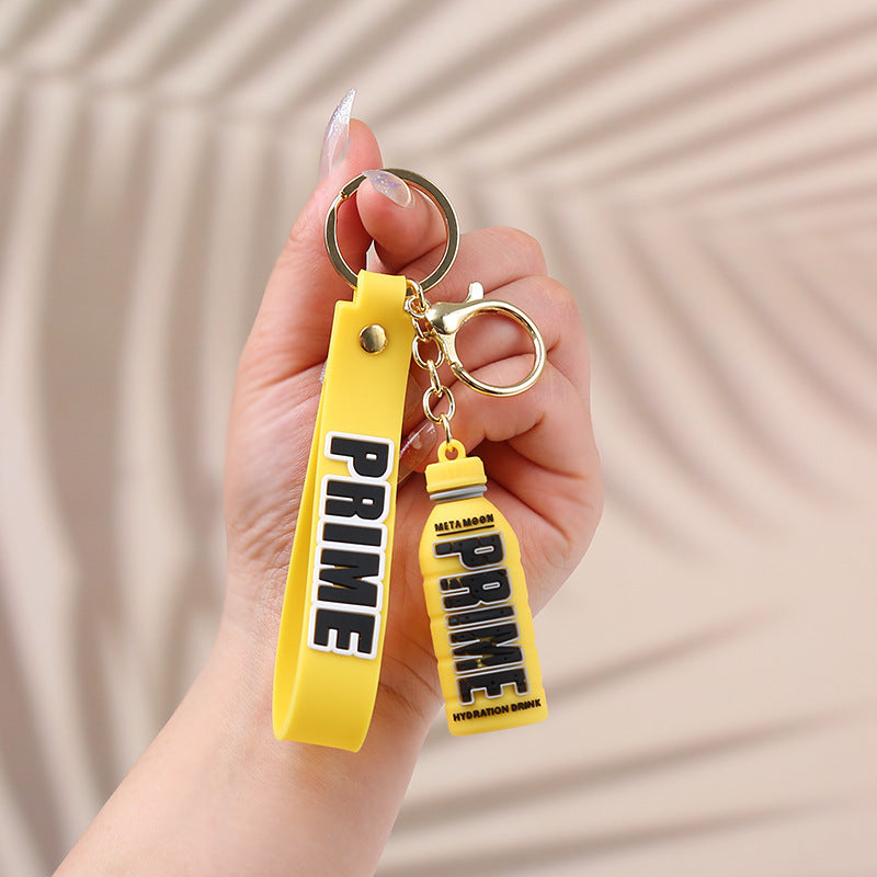 Creative Prime Drink Bottle PVC Keychain Soft Rubber Charm 13
