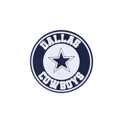 20pcs Silicone Focal Beads Football Rugby Team Collection Variety 8