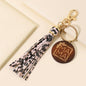 Western Wooden Mama Tassel Keychain Metal Accessory 14
