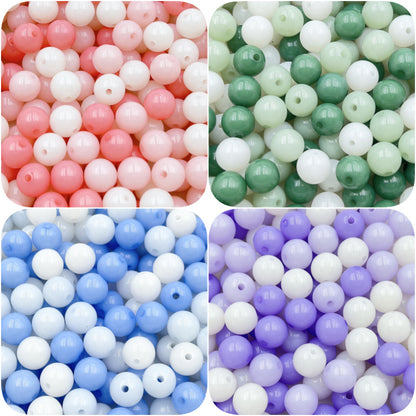 10pcs 16mm Makaron Color Round Acrylic Beads DIY Bracelet Making
