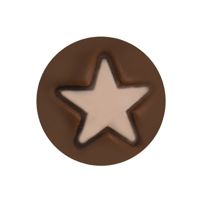 50pcs 15mm Heart Star Silicone Beads Solid Color 24