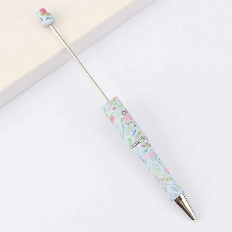 Printed Pattern Beadable Ballpoint Pens DIY Craft Supplies 14