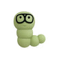 20Pcs Silicone 3D Focal Beads Cute Caterpillar Wearing Glasses 9