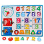 Wooden Montessori Toys Multi-Functional Baby Busy Board 30cm