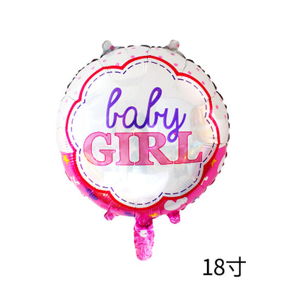 Gender Reveal Foil Balloon Set Baby Shower Party Decoration 50pcs 22