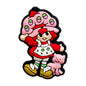 20Pcs Silicone Focal Beads Girl with Strawberry Hat and Pink Cat 6