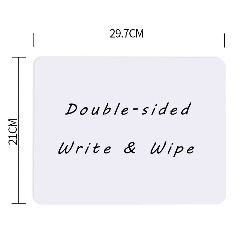 Melamine Double Sided Dry Erase Lapboard Educational Toy 30cm 6