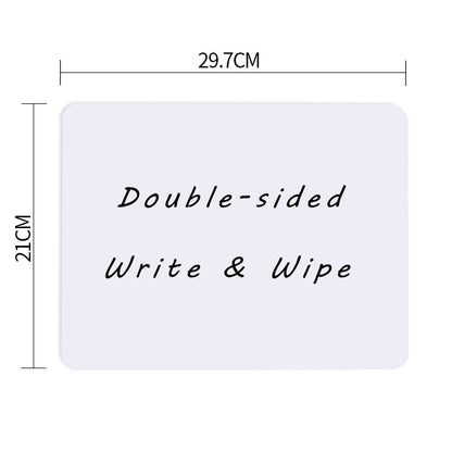Melamine Double Sided Dry Erase Lapboard Educational Toy 30cm 6
