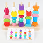 Wooden Montessori Toys Color Shape Pairing for Toddlers 2
