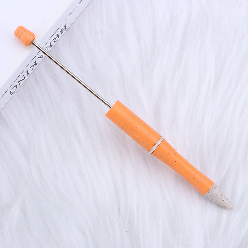 Environmentally Friendly ABS Wheat Straw Beadable Ballpoint Pens DIY Craft Supplies 7