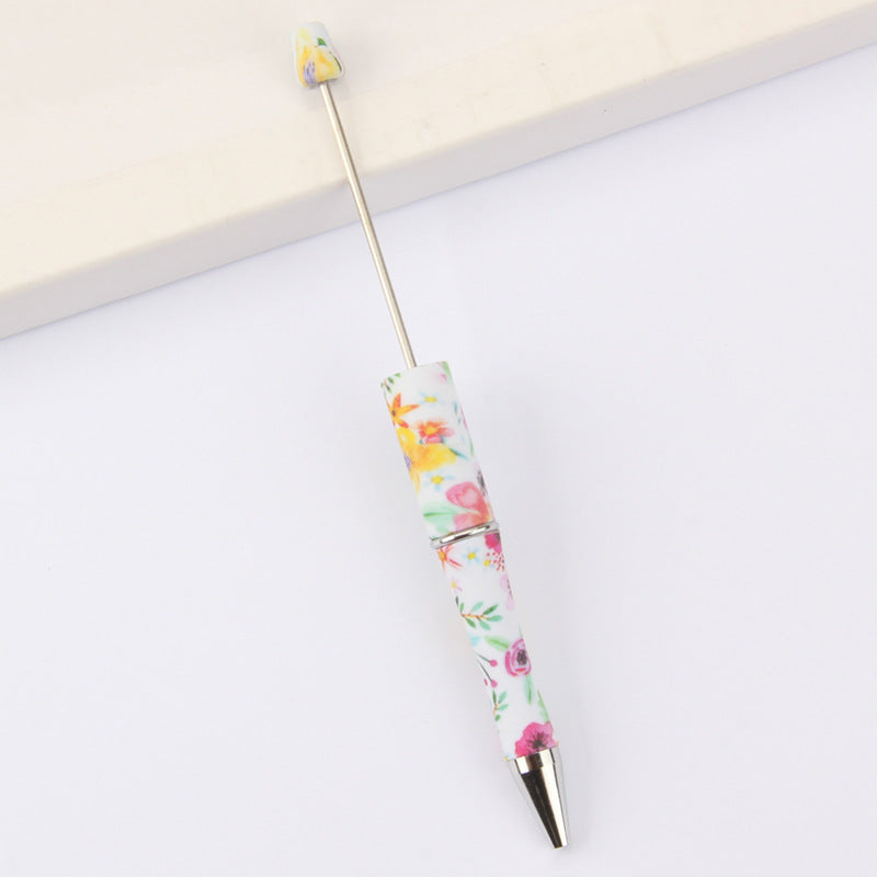 Printed Pattern Beadable Ballpoint Pens DIY Craft Supplies 13