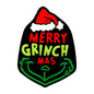 20Pcs Silicone Focal Beads Green Furry Character Scowling Face Wearing Santa Hat 6