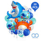 Marine Animal Foil Balloon Set Birthday Party Decoration 20pcs