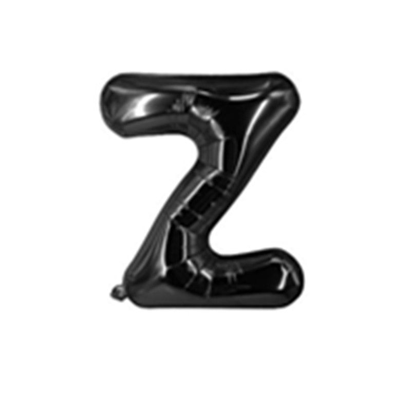 Black Letter Foil Balloons 16 Inch Party Decoration 50pcs 28
